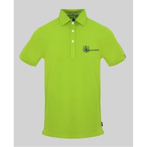 Men's Aquascutum Collared Neck Short Sleeve Polo Shirt in  Lime