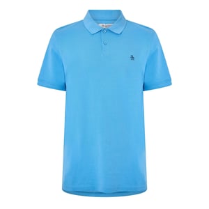Men's Original Penguin Sleeve Polo Shirt in Parisian Blue