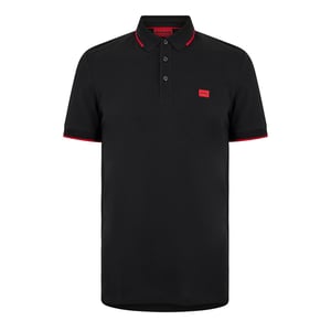 Men's Hugo Short Sleeve Polo Shirt in .Black