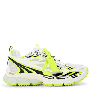 Men's Off White Be Right Back Low Top Trainers in Wht/Yellow Fluo