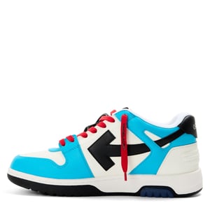 Men's Off White Outofoffice Calf Leather Low Top Trainers in Blue/Black