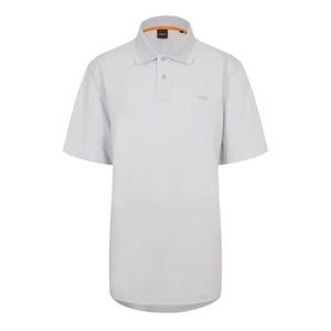 Men's Boss Peoxfordnew Short Sleeve Polo Shirt in Pastel Grey