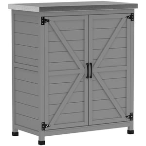 4goodz Tuinkast met verzinkt metalen bovenblad 43x79x92 cm -