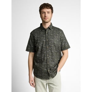 Tom Tailor Printed cotton linen shirt