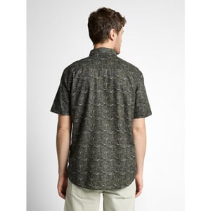 Tom Tailor Printed cotton linen shirt