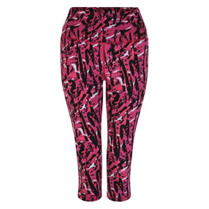 Women's Dare 2b Influentia Floral Patterned Shapewear Leggings in NeonPkZebPrn