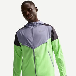 Men's Nike Windrun Jacket in Purple/Blk/Lime