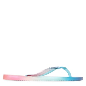 Women's Havaianas Slim Gradient Sunset Ballet Flip Flops in White