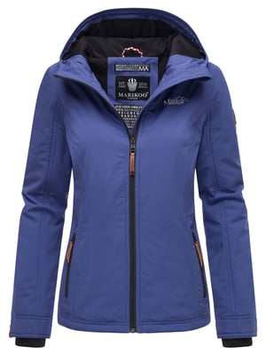 Marikoo dames overgangsjas lichtgewicht water- en windafstotend met capuchon blue violet