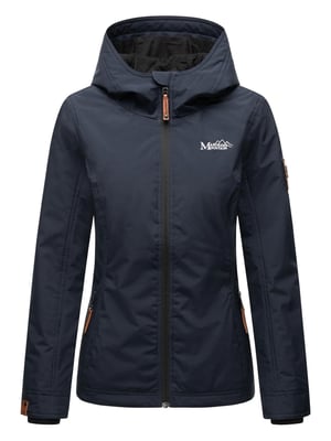 Marikoo dames overgangsjas lichtgewicht water- en windafstotend met capuchon navy