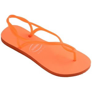 Women's Havaianas Neon Thong Toe Flip Flop Sandals in Orange