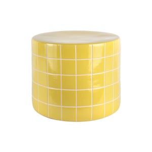 Leitmotiv bijzettafel retro tiles low - 42x42x34 cm