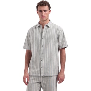 No Excess Shirt short sleeve fancy striped sand