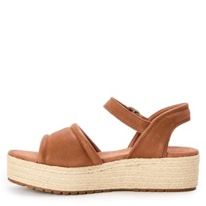 Women's Timberland Santorini Sun Backstrap Open Toe Sandals in Rust Full Grain