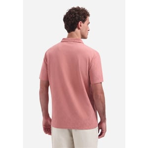 No Excess Polo short sleeve jacquard coral