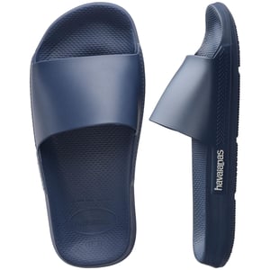 Men's Havaianas Open Toe Flat Slide Sandals in Multi