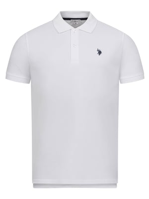 U.S. Polo Assn. heren basic poloshirt met korte mouwen en stretch
