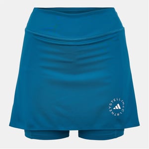 Women's adidas Asmc Solid Patterned Regular Fit Mini Skort in Green