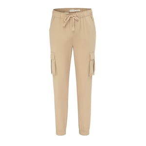 Men's SoulCal Solid Patterned Straight Cargo Pants in Beige