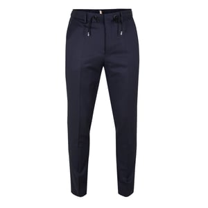 Men's Boss H Genius Ds B1 10236006 01 Straight Leg Trousers in Dark Blue