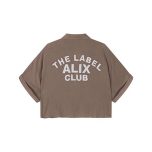 Alix The Label Oversized crinkle blouse