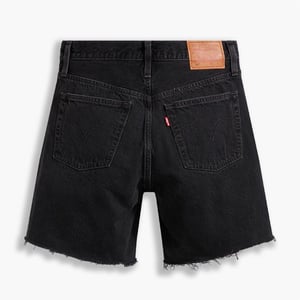 Women's Levis Mid Thigh Short Lunar Blac in Lunar Black