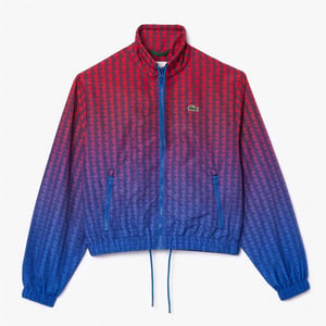 Women's Lacoste Blouson in Red/Cobalt