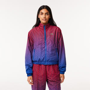 Women's Lacoste Blouson in Red/Cobalt