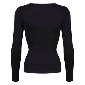 Ladies Essentials Cross Over T Shirt Sculpting Recycled Stretch Fit
