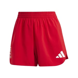 Women's adidas NOC Poland Running Road Shorts in Better Scarlet
