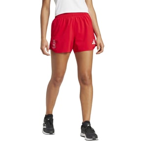 Women's adidas NOC Poland Running Road Shorts in Better Scarlet
