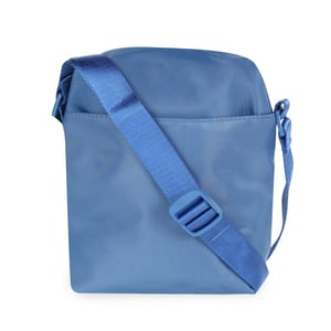 Accessories Spiral Rectangle Cross Body Bag with Black Hardware in Blue