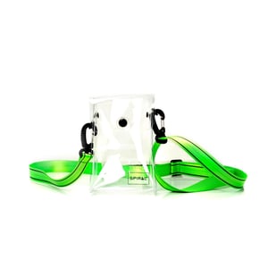 Accessories Spiral Academy Cross Body Bag with Black Hardware in Clear