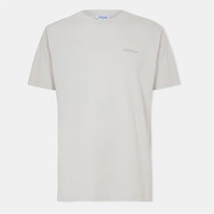 Men's Off White Bookish Slim T in Stone/Anthrc