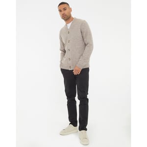 Men's Threadbare Dutch Cardigan in Taupe Marl