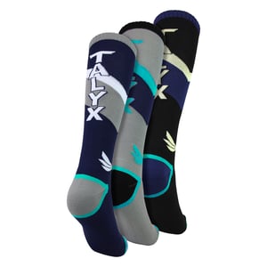 3 Pack Mens Ski Socks Cushioned Thermal Moisture Wicking Winter Sports Socks