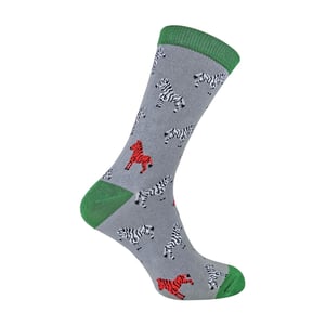 1 Pack Mens Novelty Animal Pattern Bamboo Socks