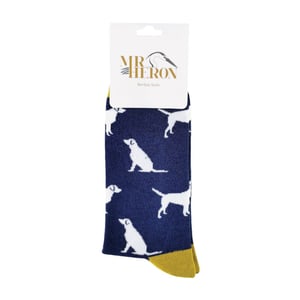 1 Pack Mens Novelty Dog Patterned Bamboo Socks