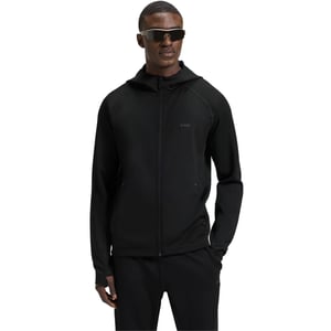 Men's Boss Sicon Active Moisture Managing Hoodie in Black 001