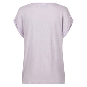 Women's Regatta Roselyn Lettering Crew Neck Short Sleeve Boyfriend T-Shirt in Pastel Lilac