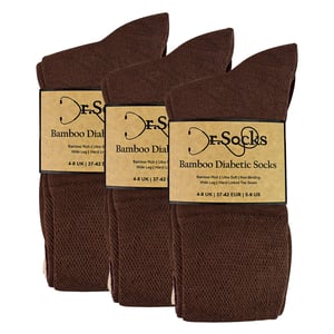12 Pairs Ladies Bamboo Diabetic Socks | Soft Non Binding Comfort Socks