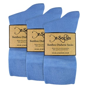 12 Pairs Ladies Bamboo Diabetic Socks | Soft Non Binding Comfort Socks