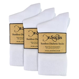 12 Pairs Ladies Bamboo Diabetic Socks | Soft Non Binding Comfort Socks