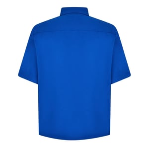 Men's Hugo Ekyno Short Sleeve Plain Shirt in Blue 493