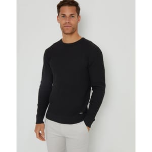 Men's Threadbare Staleyhall Crew in Black