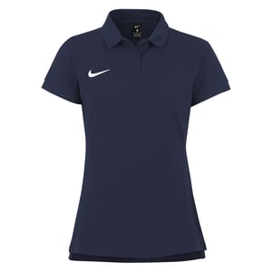 Women's Nike Cttn Polo in Obsidian