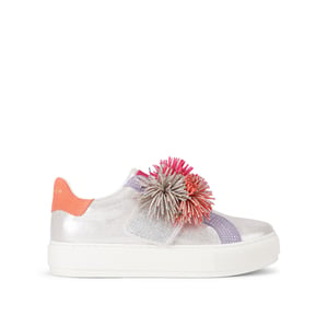 Kurt Geiger London Leather Laney Pom Pom Sneakers
