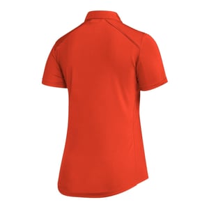 Women's adidas Collared Neck Raglan Sleeve Polo Shirt in Orange