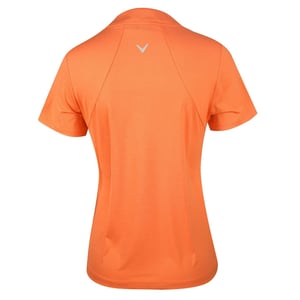 Women's Callaway Tonal Regular Fit Short Sleeve Shirt in Nectarine Htr