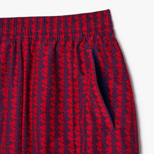 Women's Lacoste Tsuit Trousers in Red/Cobalt